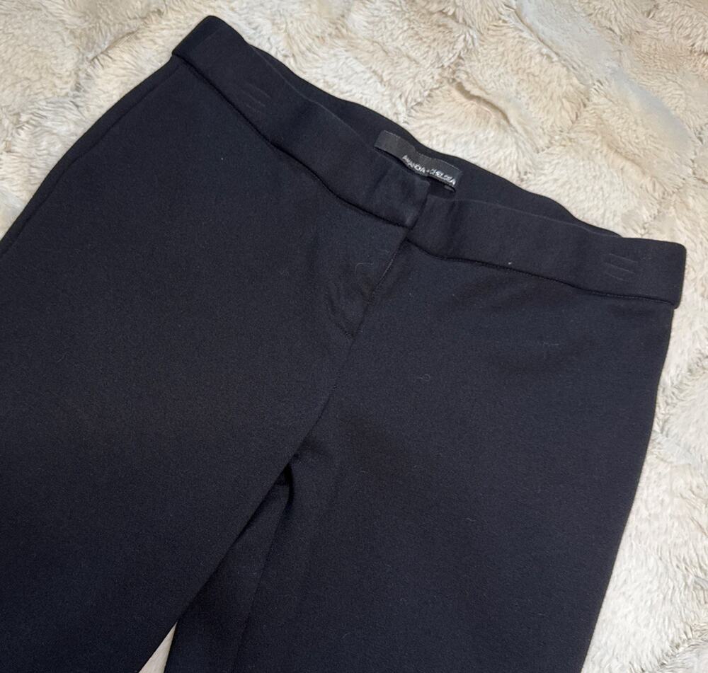 Amanda & And Chelsea Black Dress Pants Womens Size 4 Stretch Career Crop